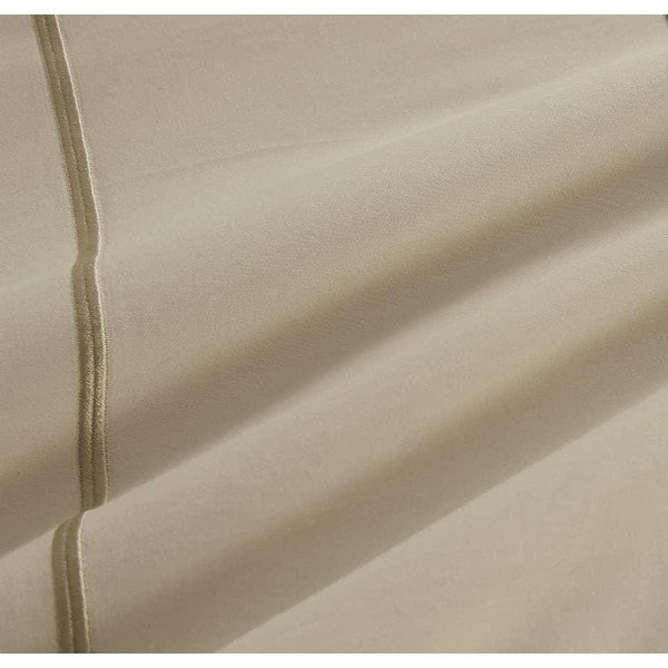 Smėlio spalvos iš ranforce medvilnės viengulė patalynė su paklode/6 dalių 140x200 cm Calm of Lines – Mila Home Luxury-image-4