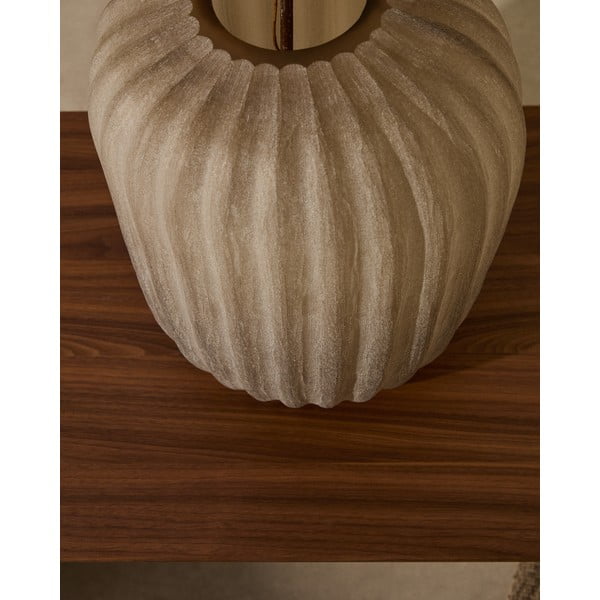 Smėlio spalvos iš stiklo  vaza (aukštis 27 cm) Lumia – Kave Home-image-1