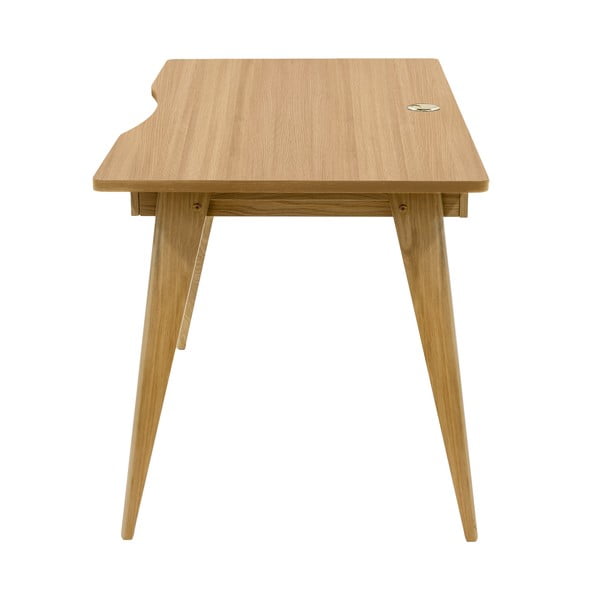 Rašomasis stalas iš ąžuolo 70x140 cm Nice – Woodman-image-4