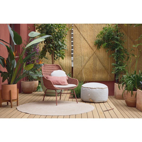 Žalias pufas pagamintas iš perdirbto plastiko Kave Home Dalila-image-3