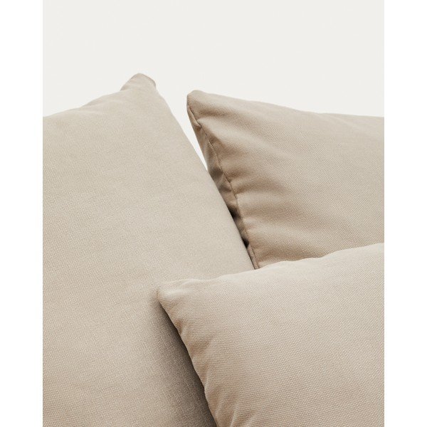 Iš lino krėslas smėlio spalvos Nora – Kave Home-image-1