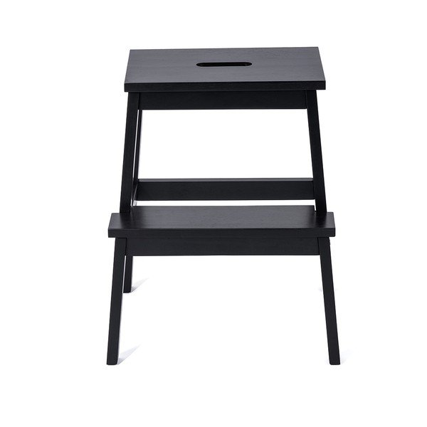 Juoda kaučiukmedžio medienos taburetė Corg - Bonami Selection-image-2