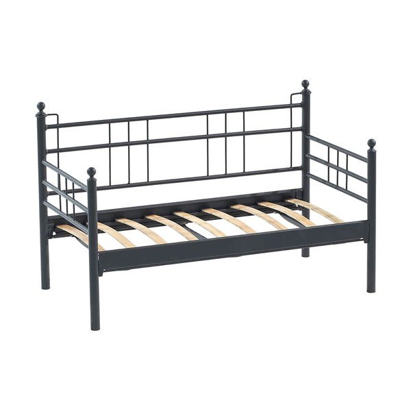Iš metalo sodo sofa pilkos spalvos Manyas – Floriane Garden-image-2