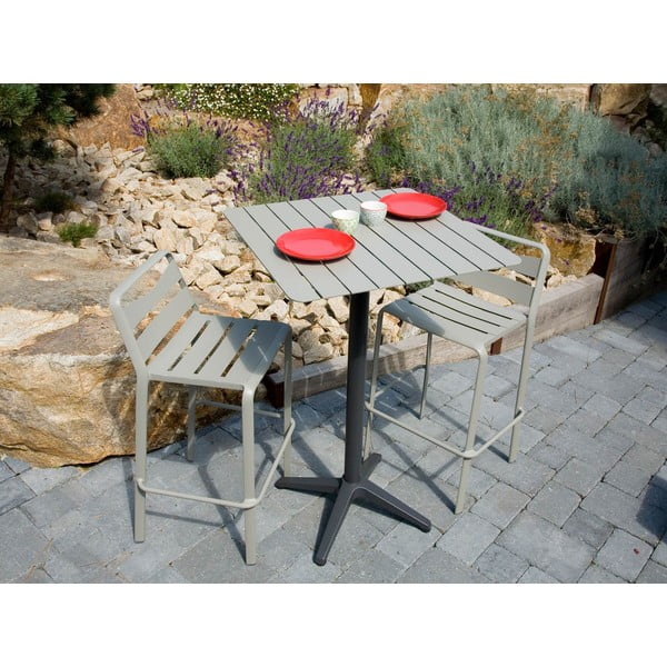 Iš aliuminio sodo baro stalas 67x67 cm Spring – Ezeis-image-1
