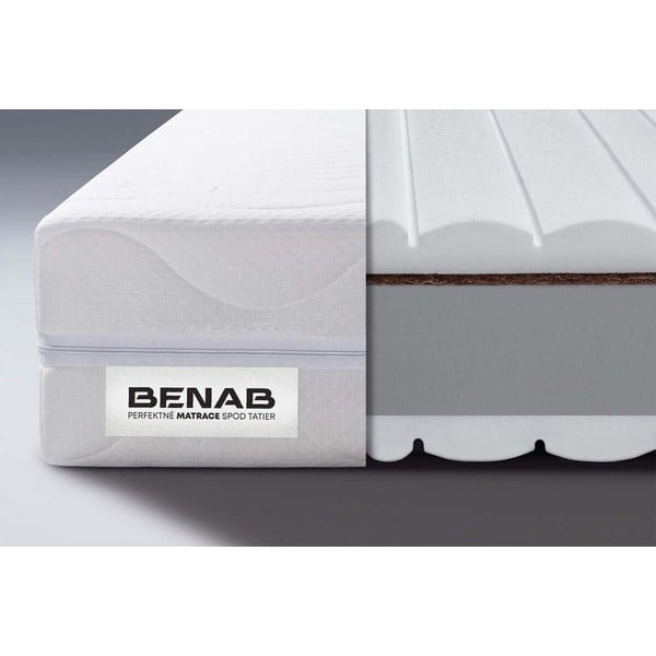 Vidutinio kietumo/labai kietų putų dvipusis čiužinys 180x200 cm BonVitality HR - BENAB-image-1