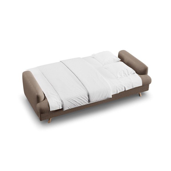 Taupe spalvos sulankstoma/su sandėliavimo vieta sofa 233 cm Naomi – Micadoni -image-3