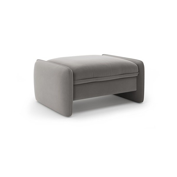 Tamsiai pilkos spalvos taburetė iš velveto Georgia – Micadoni 