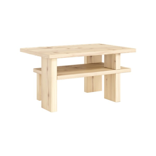 Natūralios spalvos iš pušies masyvo kavos staliukas 45x68 cm Japan – Karup Design