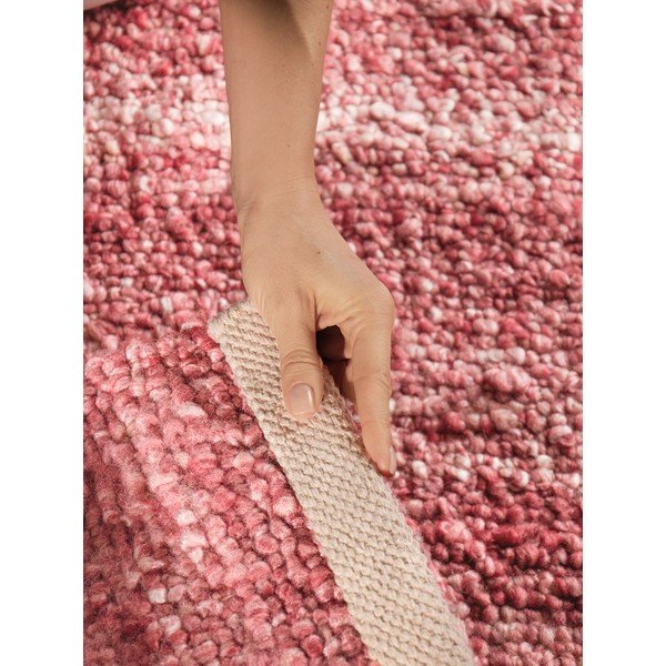 Rankų darbo tamsiai rožinės spalvos iš boucle kilimas 200x290 cm Notting Hill Portobello – Ted Baker-image-3