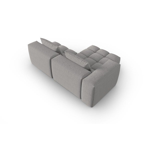Pilkos spalvos kampinė sofa (su kairiuoju kampu/su gultu) Verona – Cosmopolitan Design-image-4
