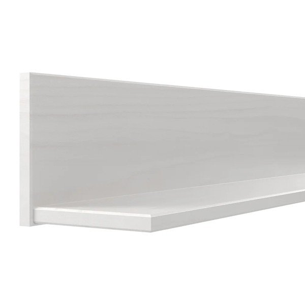 Baltos spalvos iš pušies masyvo sieninė lentyna 100 cm Teramo – Støraa-image-3