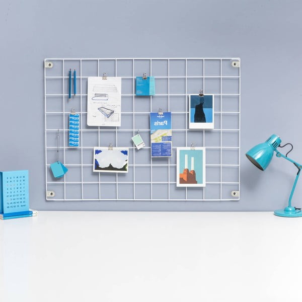 Balta metalinė skelbimų lenta, 50 x 70 cm-image-2