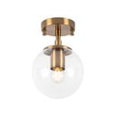 Žalvario spalvos lubinis šviestuvas ø 15 cm su stiklo gaubtu Atmaca – Opviq lights