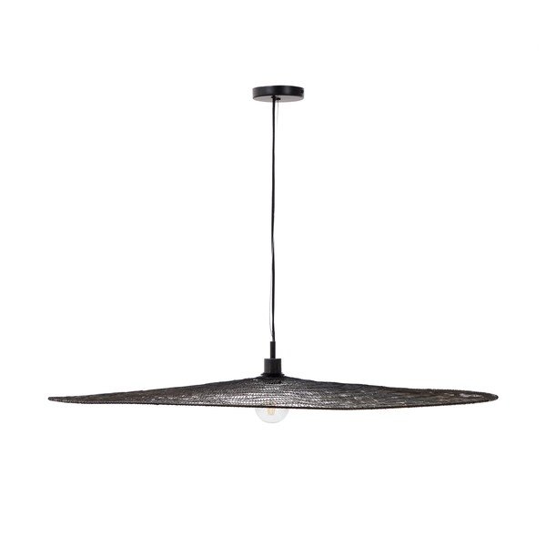 Juodos spalvos kabantis šviestuvas ø 100 cm Makai – Kave Home
