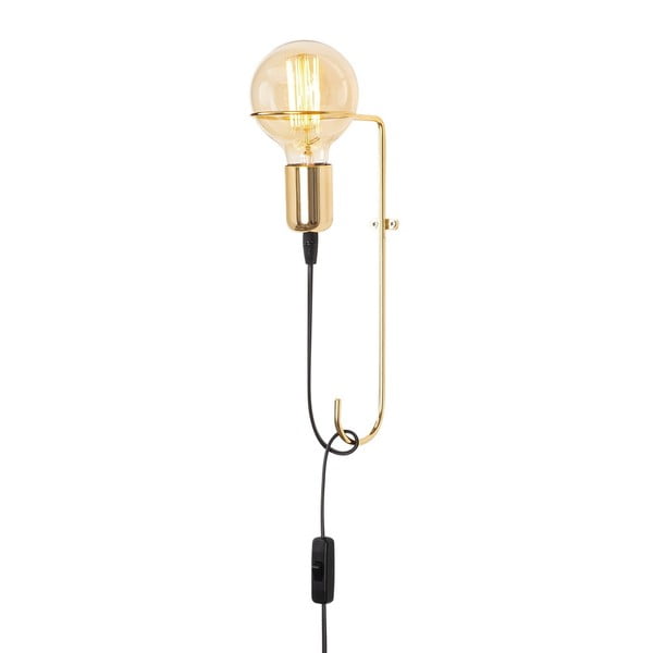 Metalinis aukso spalvos sieninis šviestuvas Opviq lights Rodopi-image-2