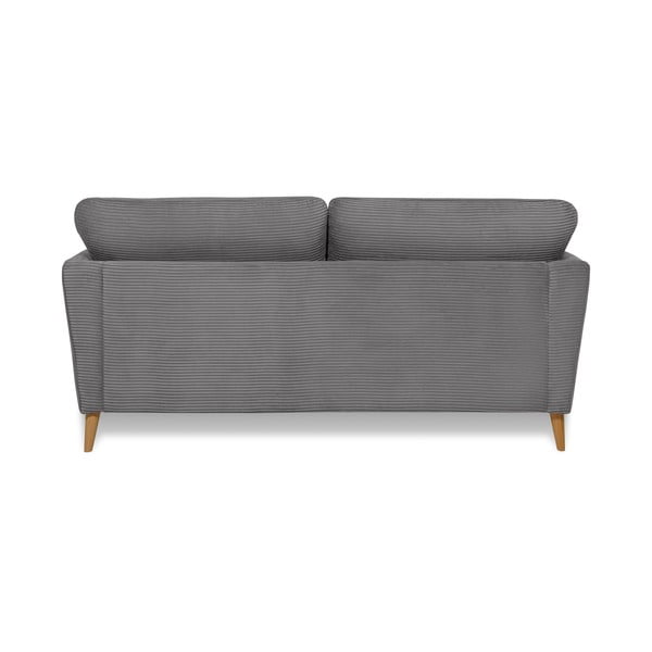Iš kordinio velveto sofa tamsiai pilkos spalvos 170 cm Paris – Scandic-image-3