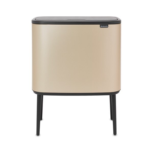 Iš plieno šiukšliadėžė auksinės spalvos rūšiavimui/galima atidaryti palietus 34 l Bo Touch Bin – Brabantia-image-4