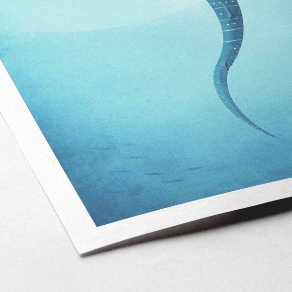 Plakatas Travelposter Whale Shark, A3-image-2