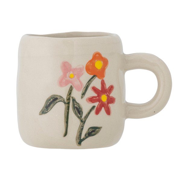 Kreminės spalvos iš akmens masės vaikiškas puodelis 110 ml Millie – Bloomingville Mini