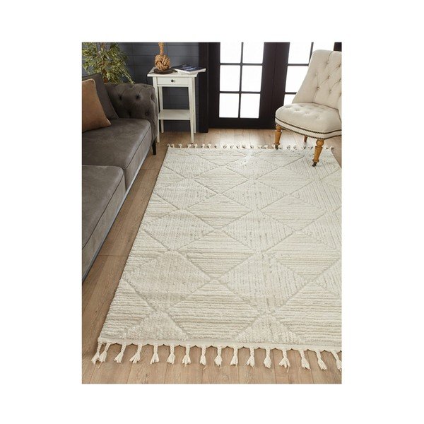 Smėlio spalvos kilimas 150x100 cm Shaggy - Mila Home-image-4