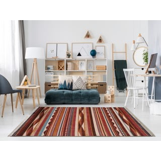 Raudonas kilimas Universal Caucas Stripes, 120 x 170 cm