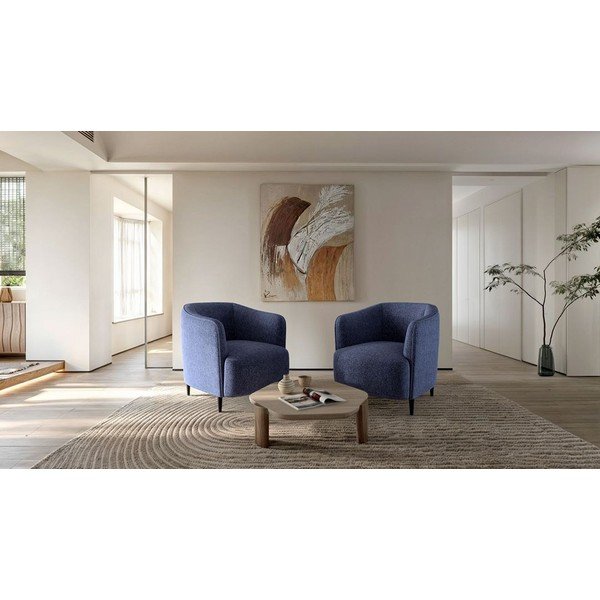 Krėslas tamsiai mėlynos spalvos Galbe – Ghado-image-1