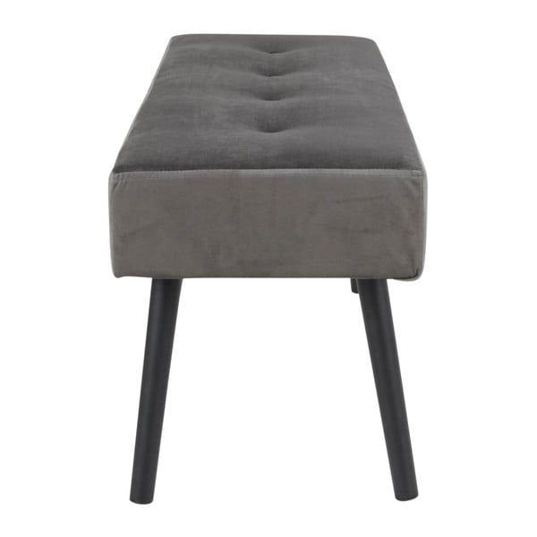Pilkas aksominis suoliukas Bonami Essentials Skiby-image-3