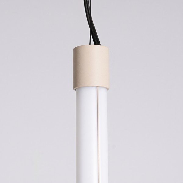 Smėlio spalvos iš metalo kabantis šviestuvas LED ø 6 cm TRANG – Thoro-image-3