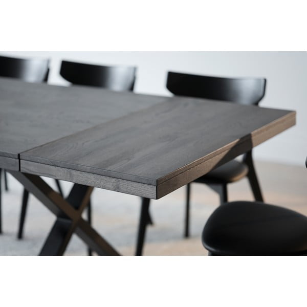 Tamsiai rudas ąžuolinis staliukas Rowico Brooklyn-image-2