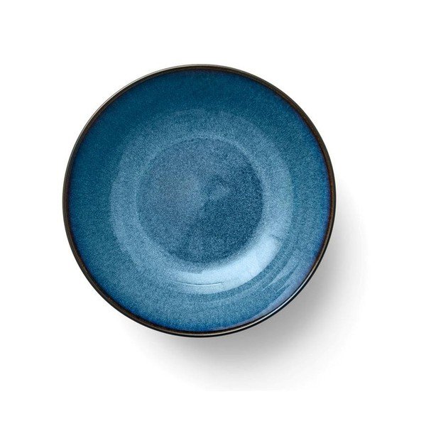 Skirta serviravimui juodos spalvos/mėlynos spalvos iš akmens masės mažas dubuo 1,8 l Gastro Dark Blue/Black – Bitz-image-1