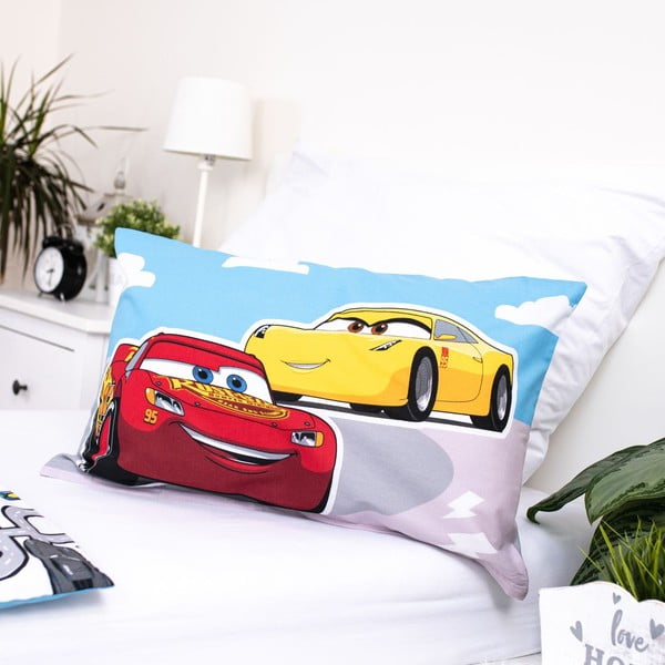 Iš medvilnės vaikiška patalynė vaikiškai lovai 100x135 cm Cars – Jerry Fabrics-image-4