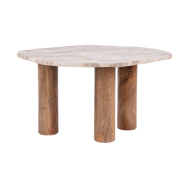 Šoninis stalas su marmuro dekoro stalviršiu 50x75 cm Organic   – Leitmotiv-image-3
