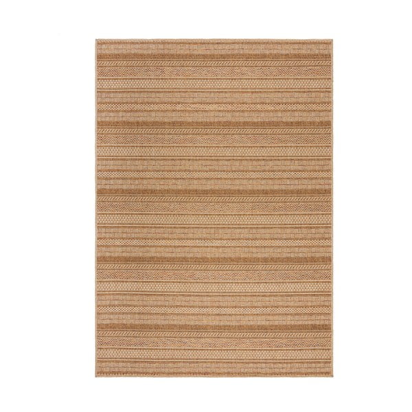 Lauko kilimas natūralios spalvos 120x170 cm Farah Stripe – Flair Rugs