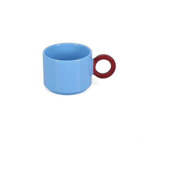 Šviesiai mėlynos spalvos iš molio puodelis 280 ml Lou – ONA-image-2