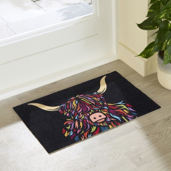 Grindų kilimėlis 40x60 cm Highland Cow – Artsy Doormats-image-1