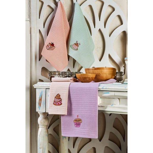 Iš medvilnės virtuvės rankšluosčiai 6 vnt. 40x60 cm Cake – Foutastic-image-1