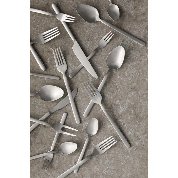 Matinės sidabrinės spalvos desertinės šakutės iš nerūdijančio plieno 4 vnt. 4 žmonėms Stella – Blomus-image-3