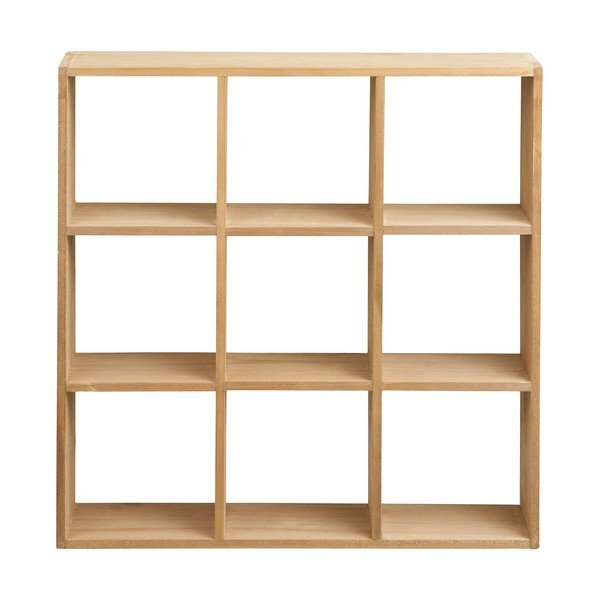 Natūralios spalvos iš pušies masyvo kelių aukštų sieninė lentyna 46 cm Moss – House Nordic