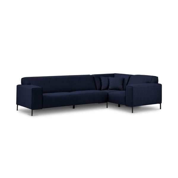 "Cosmopolitan Design" Sevilijos mėlyna kampinė sofa, dešinysis kampas