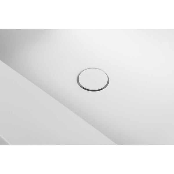 Iš dirbtinio akmens dviguba kriauklė baltos spalvos 180x51,5 cm Aruba – Sapho-image-2