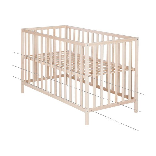 Vaikiška lovelė natūralios spalvos 60x120 cm Cosi – Roba-image-3