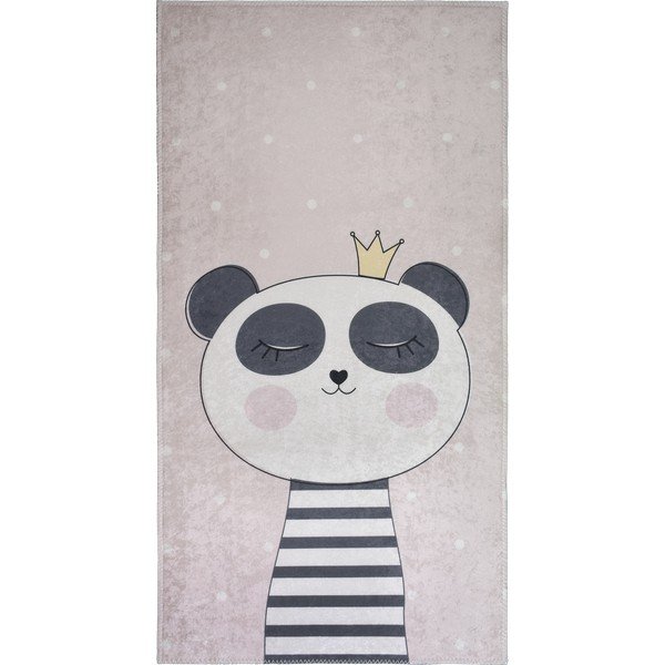 Vaikiškas kilimas šviesiai rožinės spalvos 120x180 cm Princess Panda – Vitaus