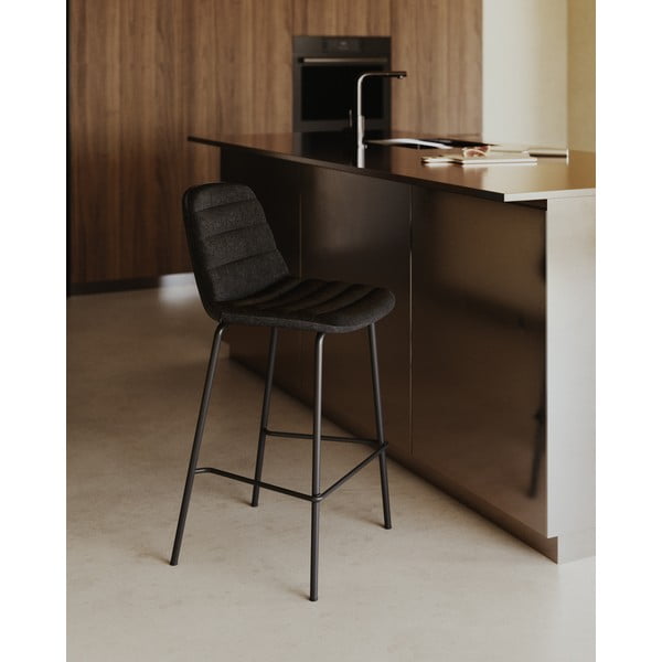 Baro taburėtės juodos spalvos 2 vnt. 92,5 cm Zunilda – Kave Home-image-1