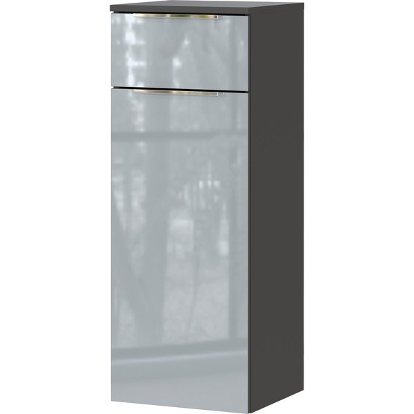 Aukšta/pakabinama vonios daiktadėžė pilkos spalvos 36x93 cm Vasio – Germania-image-2