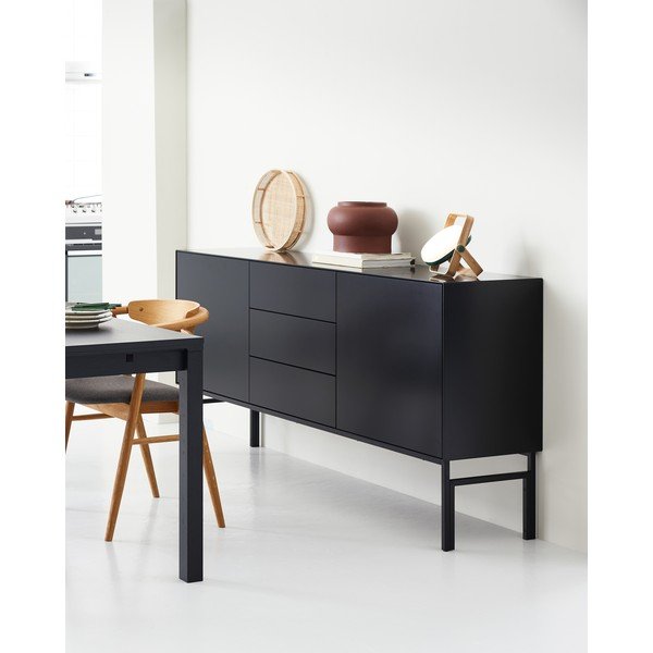 Juoda žema komoda 180x89 cm Edge by Hammel - Hammel Furniture-image-1