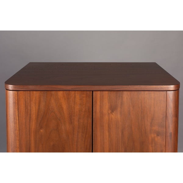 Rudos spalvos spintelė iš riešutmedžio su stumdomomis durimis 62x125x45 cm Morrison – Dutchbone-image-4