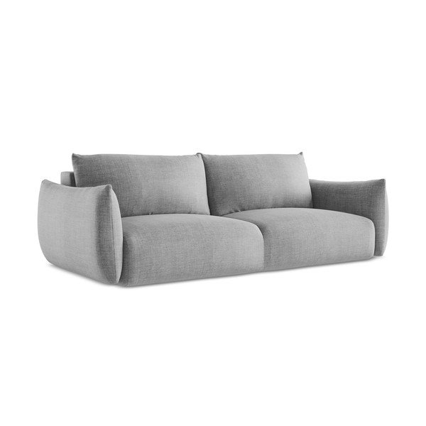 Šviesiai pilkos spalvos sulankstoma sofa 230 cm Leila – Makamii-image-3