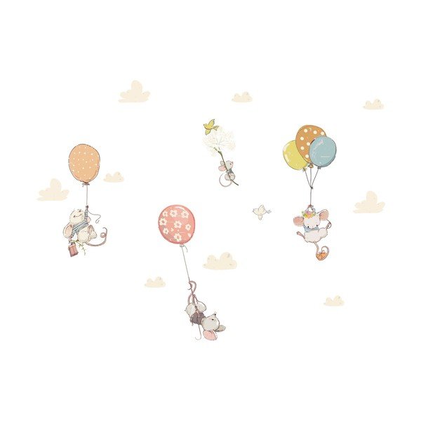 Vaikiški sienų lipdukai Ambiance Flying Mouse-image-2