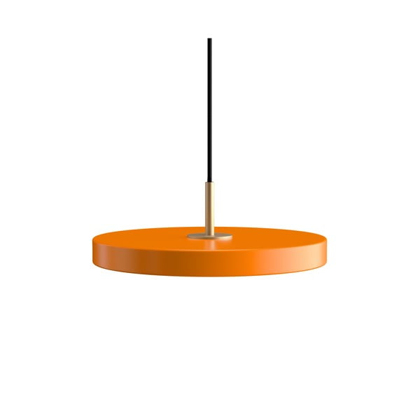 Kabantis šviestuvas oranžinės spalvos LED ø 31 cm su metaliniu gaubtu Asteria Mini – UMAGE