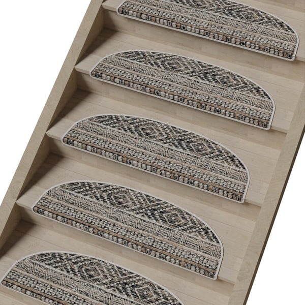 Laiptų kilimėlių rinkiniai 16 vnt. 20x65 cm Cottage Warmth – Vitaus-image-1